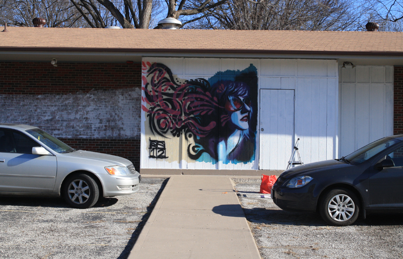 Street art by Kansas City artist Rob Schamberger