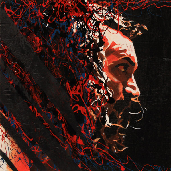 Bruiser Brody painting by Rob Schamberger