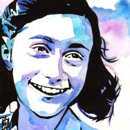 Anne Frank painted by Rob Schamberger