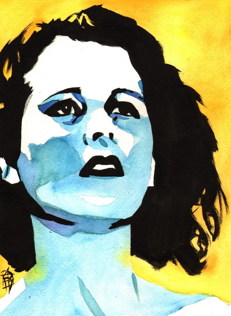 Hedy Lamarr painting by Rob Schamberger