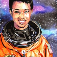 Mae Jemison painting by Rob Schamberger