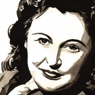 Nancy Wake painted by Rob Schamberger