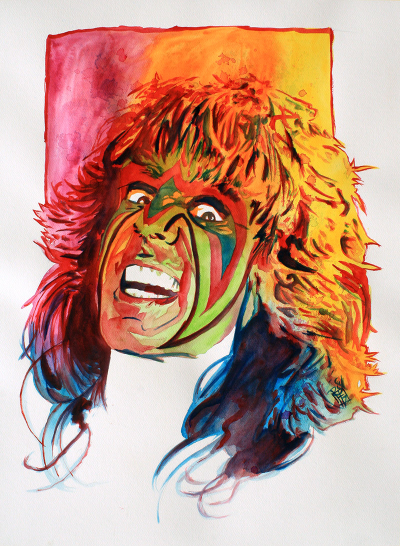 ultimate warrior drawing