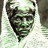 Harriet Tubman painted by Rob Schamberger
